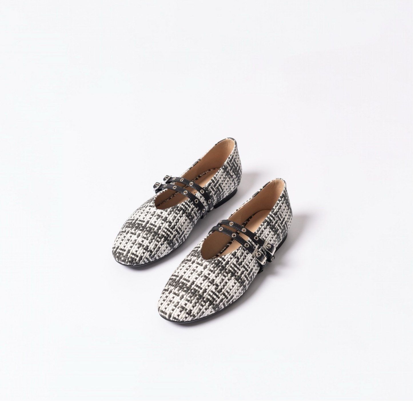 Black White Woven